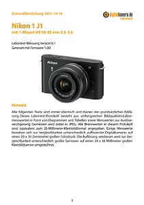 Nikon 1 J1 mit 1-Mount VR 10-30 mm 3.5-5.6 Labortest, Seite 1 [Foto: MediaNord]