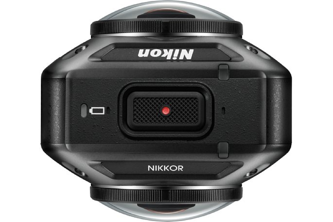 Bild Nikon KeyMission 360: Oben befindet sich der "Auslöser" bzw. die Video-Start-Stopp-Taste. [Foto: Nikon]