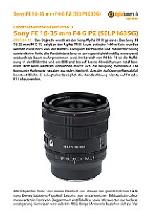 Sony FE 16-35 mm F4 G PZ (SELP1635G) mit Alpha 7R III Labortest, Seite 1 [Foto: MediaNord]