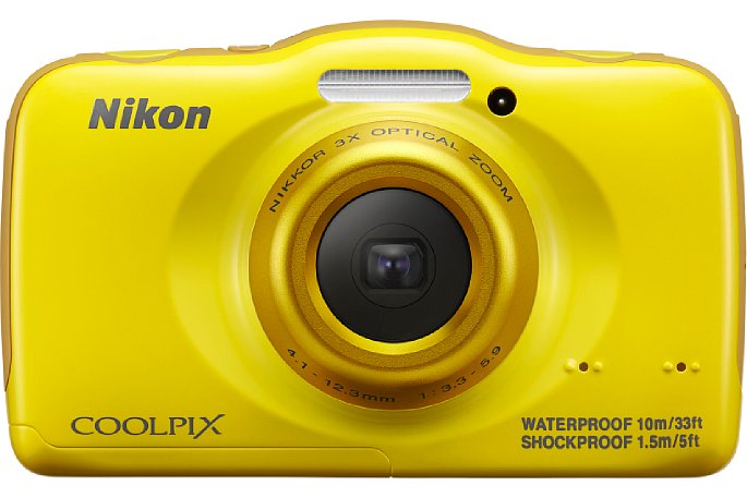 Bild Das Objektiv der Nikon Coolpix S32 ist innerhalb des Höckers an der Vorderseite sicher verpackt und fährt dort innen hin und her. [Foto: Nikon]