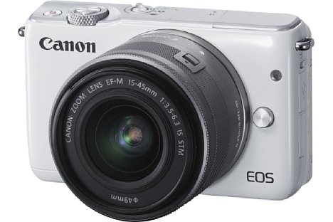 Bild Die neue Canon EOS M10 richtet sich vor allem an Einsteiger, die eine Alternative zur Smartphone-Fotografie suchen. Sie ist nur zusammen mit dem Setobjektiv EF-M 15-45 mm STM erhältlich. [Foto: Canon]