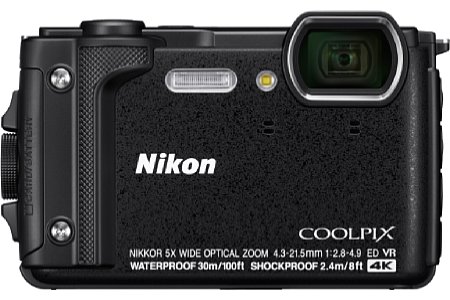 Nikon Coolpix W300 in Schwarz. [Foto: Nikon]