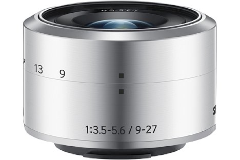 Bild Passend zur NX mini stellt Samsung drei neue Objektive vor, unter anderem das NX-M 9-27 mm F3.5-5.6 ED OIS. [Foto: Samsung]