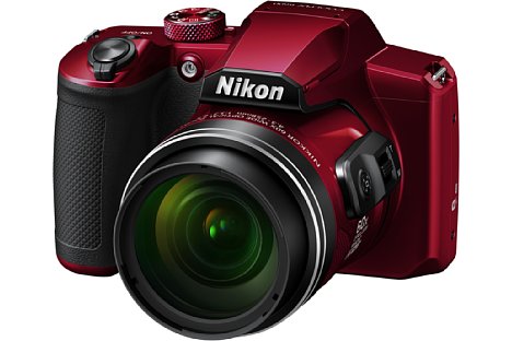 Bild Ab Mitte Februar 2019 soll die Nikon Coolpix B600 in den Farben Schwarz und Rot zu einem Preis von knapp 360 Euro erhältlich sein. [Foto: Nikon]
