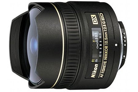 Objektiv Nikon AF-D DX G ED 2.8 10,5 mm [Foto: Imaging One]