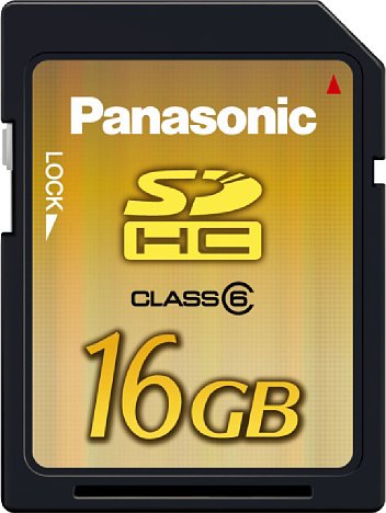 Bild Panasonic 16 GB SDHC Pro High Speed Karte RP-SDV16GE1K [Foto: Panasonic]