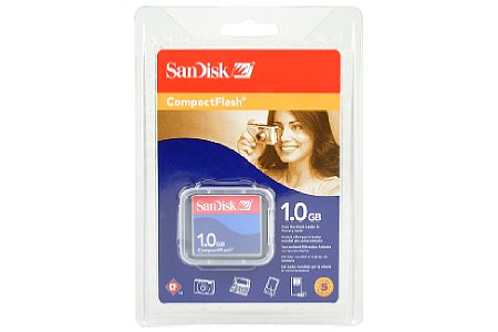 Speicherkarte SanDisk CF 1 GByte [Foto: Imaging One]