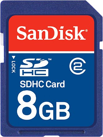 SanDisk Speicherkarte SDHC 8 GByte [Foto: SanDisk]
