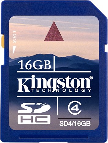 Bild Kingston SDHC-Karte Class 4 16 GByte [Foto: Kingston]