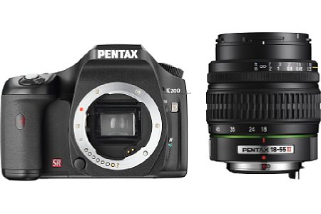 Pentax K200D + Pentax 18-55II Kit [Foto: Pentax]
