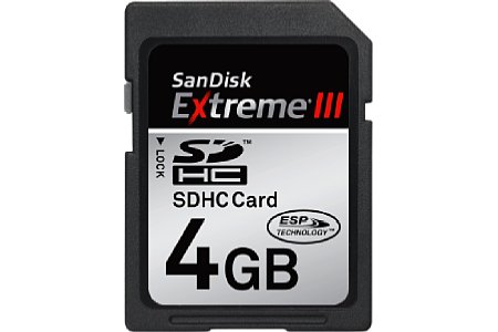 SanDisk Extreme III SDHC-Kartenfamilie mit 30 MBytes/s [Foto: Sandisk]