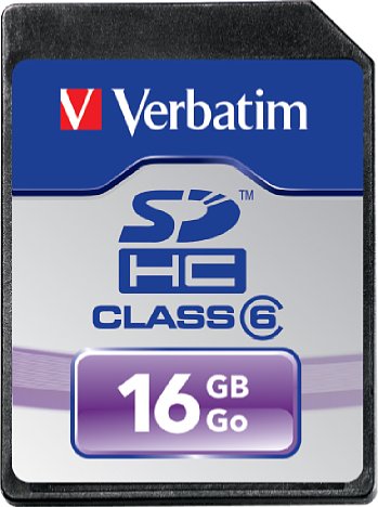 Bild Verbatim SDHC 16 GB Class 6
 [Foto: Verbatim]