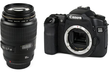 Canon EOS 40D mit EF 100 mm 2.8 USM Makro Bundle [Foto: MediaNord]