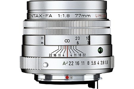 Pentax smc FA 77 mm 1.8 Limited Edition Silber [Foto: Pentax]