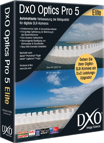Bild DxO Optics Pro 5.x Packshot Elite  [Foto: DxO]