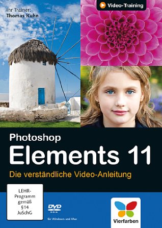 Bild Photoshop Elements 11 – Die verständliche Video-Anleitung [Foto: Vierfarben Verlag]