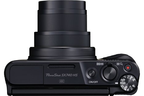 Bild Im vier Zentimeter flachen Gehäuse bringt die Canon PowerShot SX740 HS ein optisches 40-fach-Zoom von umgerechnet 24-960 mm Brennweite unter. [Foto: Canon]