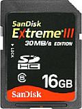 SanDisk SDHC 16 GByte Extreme III [Foto: Sandisk]
