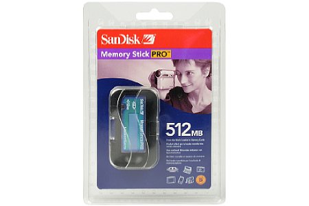 Speicherkarte SanDisk MS PRO 512 MByte BL [Foto: Imaging One]
