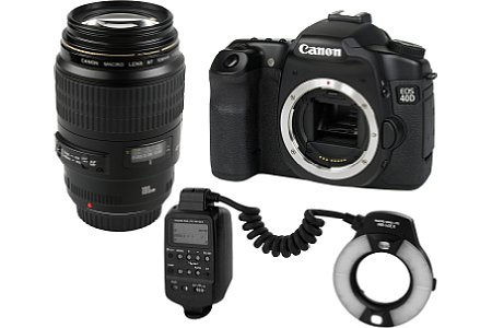 Canon EOS 40D + 100 mm Makro + MR-14EX [Foto: Canon]