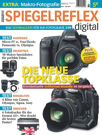 Bild Titelseite Spiegelreflex digital Ausgabe 2/09 [Foto: Dr. Landt Verlag]