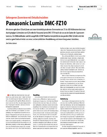 'Panasonic Lumix DMC-FZ10' von DigitalKamera-Magazin [Foto: DigitalKamera-Magazin]