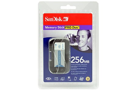 Speicherkarte SanDisk MS PRO Duo 256 MByte [Foto: Imaging One]
