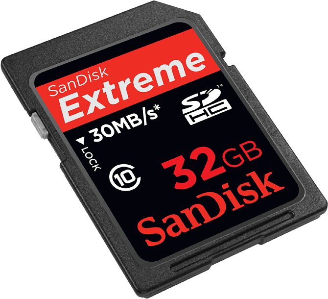 SanDisk Extreme SDHC 32 GB ist schnellste SD-Karte der Welt
