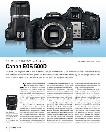 Canon EOS 500D aus DigitalPhoto 08-2009-1 [Foto: DigitalPhoto]