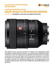 Sony FE 100 mm F2.8 STF GM OSS (SEL100F28GM) mit Alpha 7R II Labortest, Seite 1 [Foto: MediaNord]