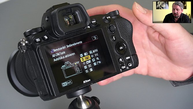 Manuel Quarta im Schulungs-Videos "Nikon Z-System im Detail", Kapitel "AF-ON Backbutton-Autofokus". [Foto: MediaNord]