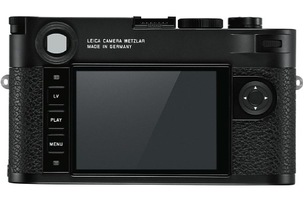 Bild Im Vergleich dazu die Rückseite der schwarz verchromten Leica M10-R. [Foto: Leica]