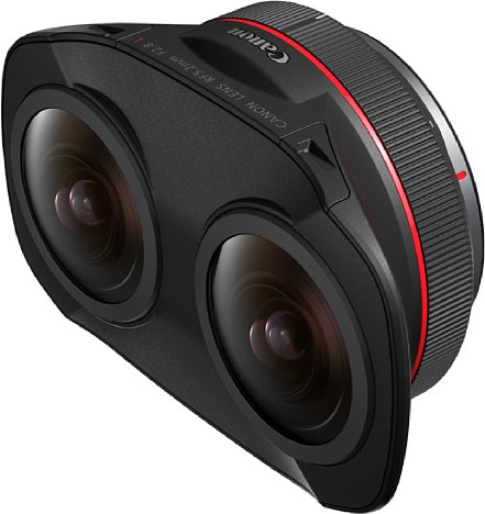 Bild Das Canon RF 5,2 mm F2.8 L Dual Fisheye ist zwei Objektive in einem, was 3D-VR-Aufnahmen mit 180 Grad Bildwinkel erlaubt. [Foto: Canon]
