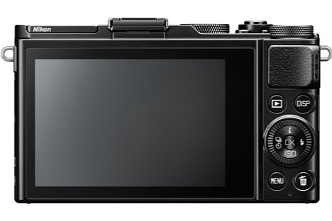 Bild 1,037 Millionen Bildpunkte löst der rückwärtige OLED-Touchscreen der Nikon DL24-85 f/1.8-2.8 auf. [Foto: Nikon]
