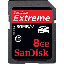 SanDisk Extreme SDHC Card 8 GByte