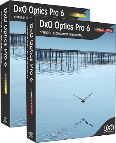 Bild DxO Optics Pro Standard, Elite Boxen [Foto: DxO Labs]