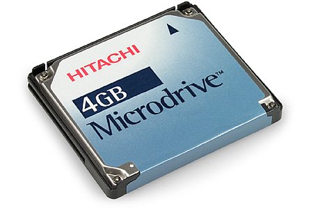 Festplatte Hitachi microdrive 4 GByte [Foto: Imaging One]