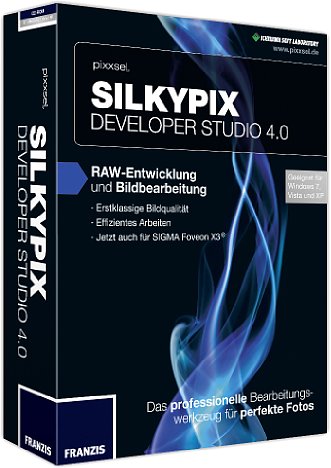 Bild Silkypix Developer Studio 4.0, Box [Foto: Franzis Verlag]