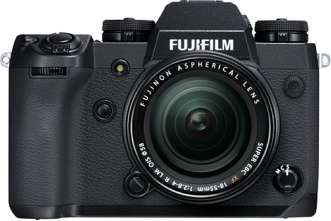 Bild Fujifilm X-H1 mit XF 18-55 mm. [Foto: Fujifilm]