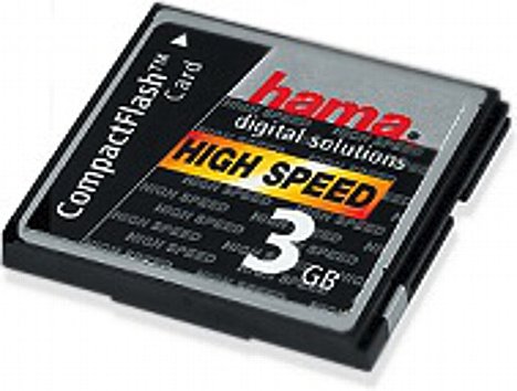 Bild Hama CompactFlash-Karte Typ II mit 3 GByte [Foto: Hama] [Foto: Foto: Hama]