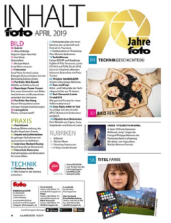 fotoMagazin 04/2019. [Foto: Jahr Top Special Verlag]