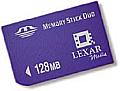 Lexar Memory Stick Duo 128 MByte [Foto: Lexar Media] [Foto: Foto: Lexar Media]