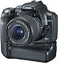 Canon EOS 300D mit Batteriegriff und schwarzem Gehäuse [Foto: Canon] [Foto: Foto: Canon]