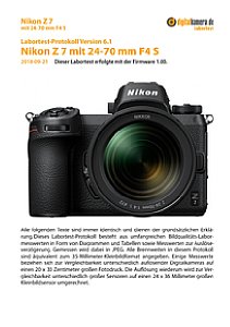 Nikon Z 7 mit Z 24-70 mm F4 S Labortest, Seite 1 [Foto: MediaNord]