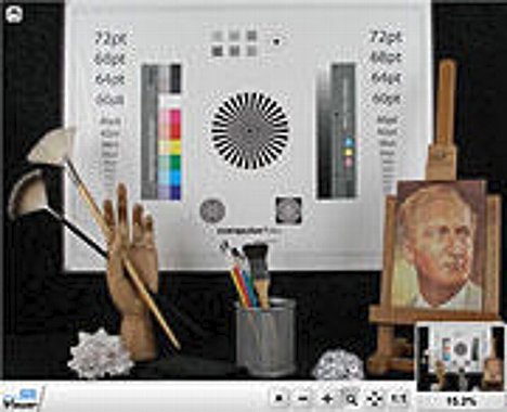 Bild Zoom-Viewer zum Betrachten der Testbilder [Screenshot: MediaNord] [Foto: Screenshot: MediaNord]