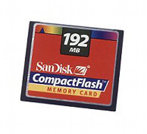 Bild San Disk CompactFlash-Speicherkarte, 192 MByte [Foto: MediaNord] [Foto: Foto: MediaNord]