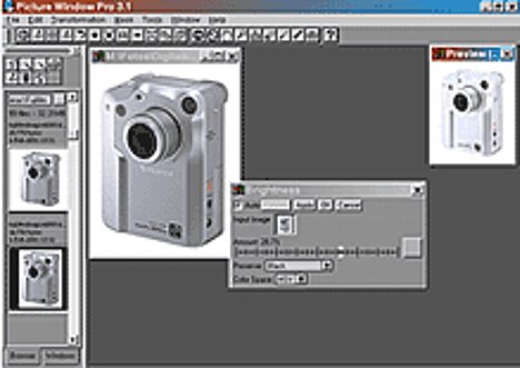 Bild Picture Window Pro 3.1 - Arbeitsoberfläche [Screenshot: MediaNord] [Foto: Screenshot: MediaNord]