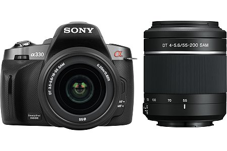 Sony Bundle Alpha 330 mit DT 18-55 mm und 55-200 mm [Foto: MediaNord]