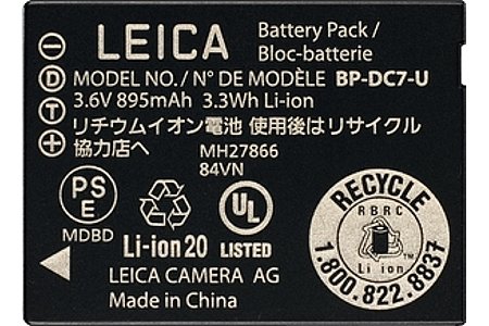 Leica Akku BP-DC 7E für die Leica V-LUX 20 [Foto: Leica]