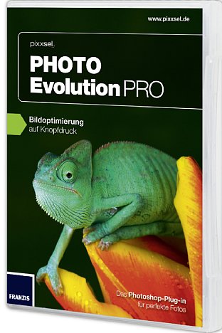 Bild pixxsel Photo Evolution Pro-Photoshop Plug-in, Boxversion [Foto: Franzis Verlag]